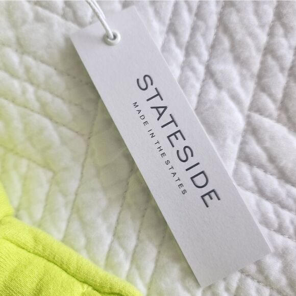 STATESIDE French Terry Loop slub short cover up beach Romper - Picture 8 of 13